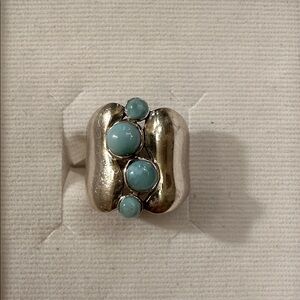 Sterling Silver Larimar Ring